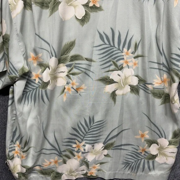 TOMMY BAHAMA HAWAIIAN SHIRT XL SILK CAMP FLORAL - Picture 9 of 10